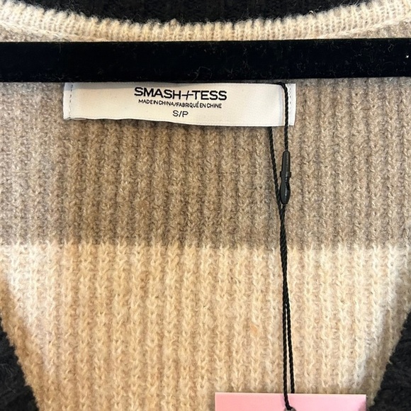 SMASH + Tess Wren Dress- Birch Combo Sweater Dress - Picture 9 of 13